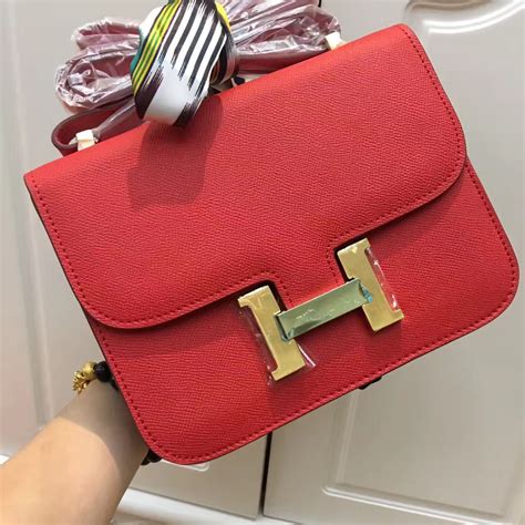 hermes constance red bag|Hermes constance bag for sale.